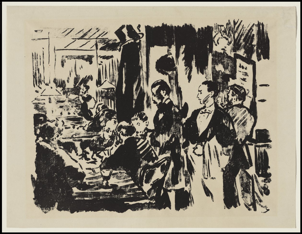 En el Café, 1874 de Édouard Manet