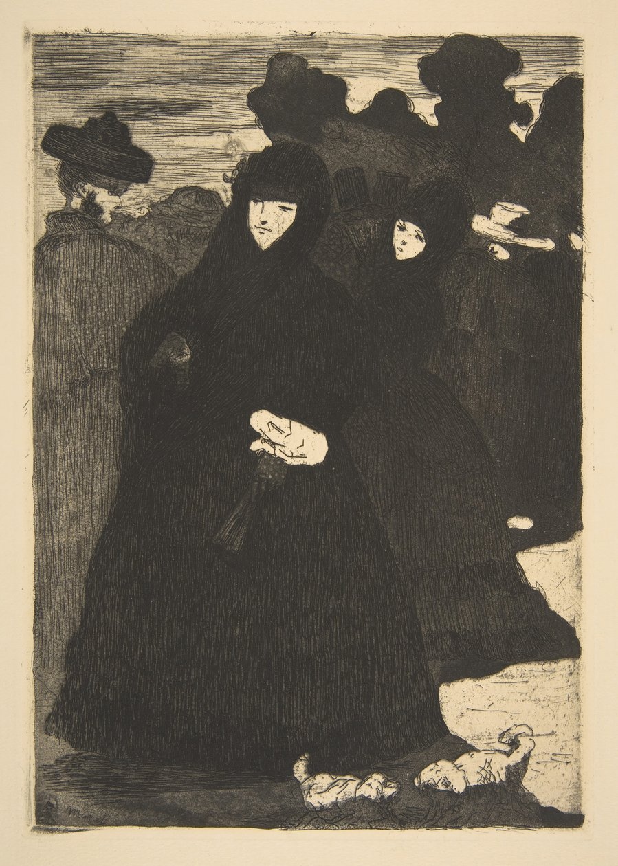 En el Prado, 1863, retocado ca. 1867 de Édouard Manet