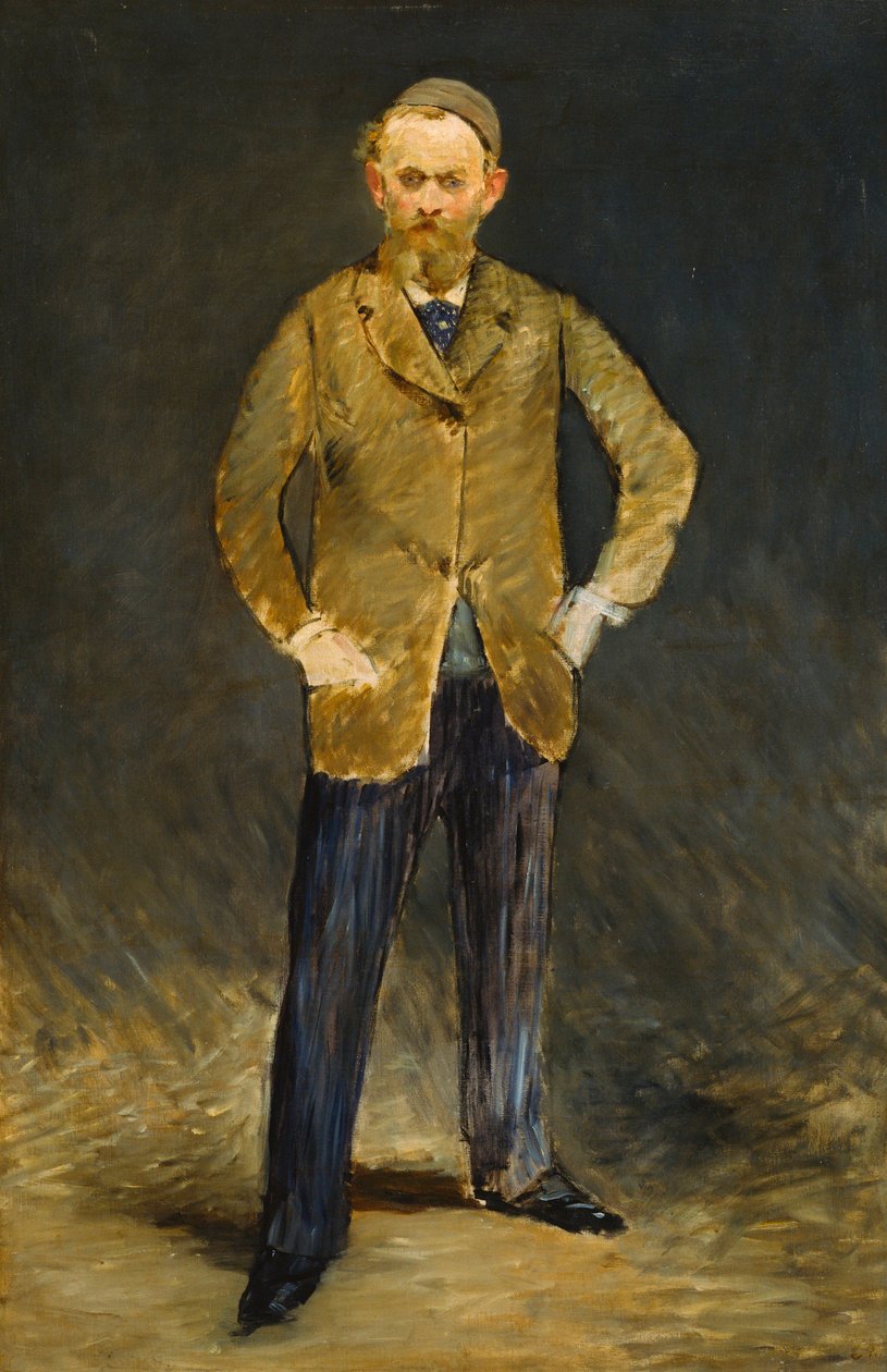 Autorretrato - Pintura de Edouard Manet (1832-1883), óleo sobre lienzo (95,4x63,4 cm) de Édouard Manet