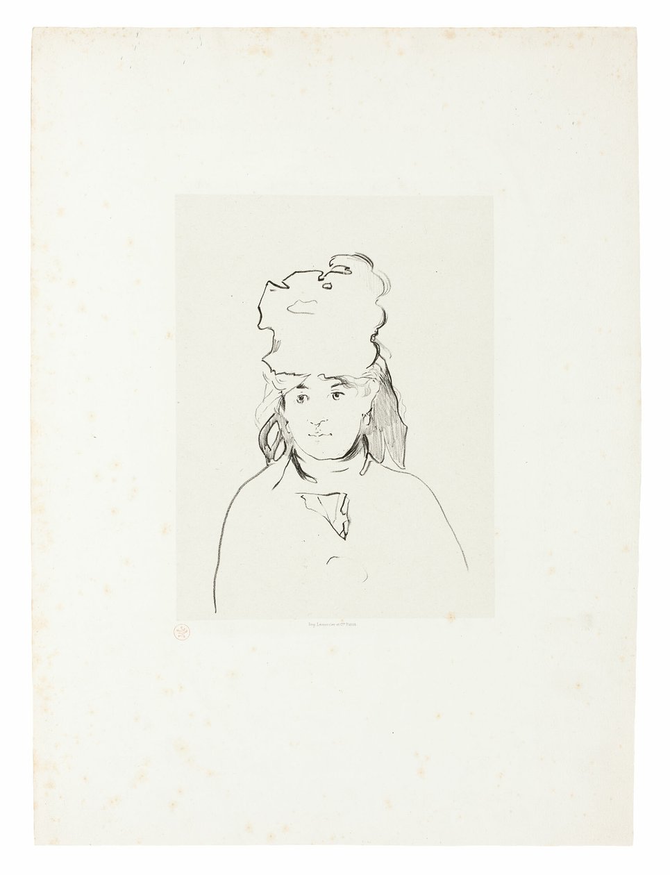 Berthe Morisot en silueta de Édouard Manet