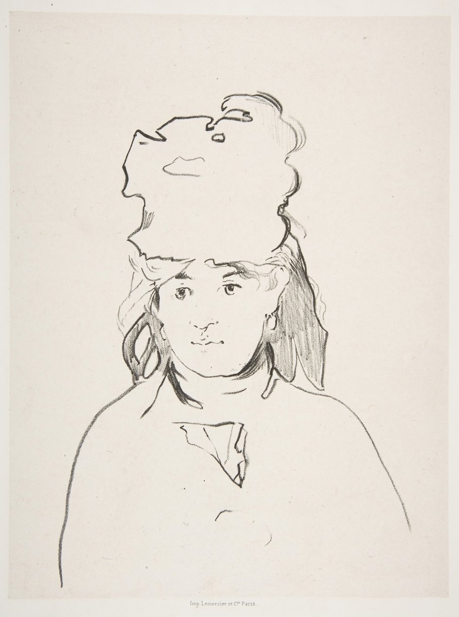 Berthe Morisot en silueta de Édouard Manet