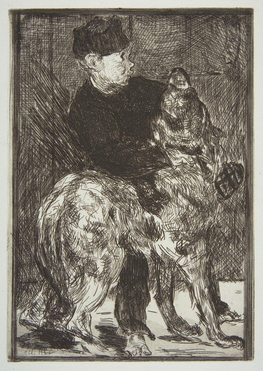 Niño y perro, 1862 de Édouard Manet