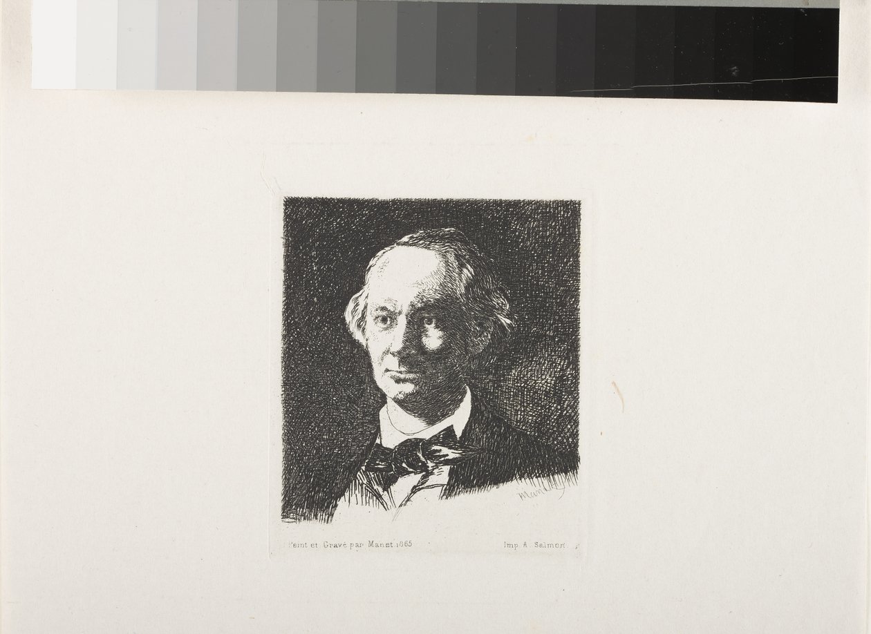 Charles Baudelaire, de frente III de Édouard Manet