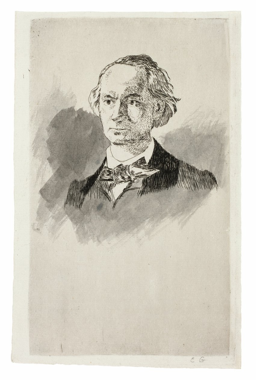 Charles Baudelaire, de frente III de Édouard Manet