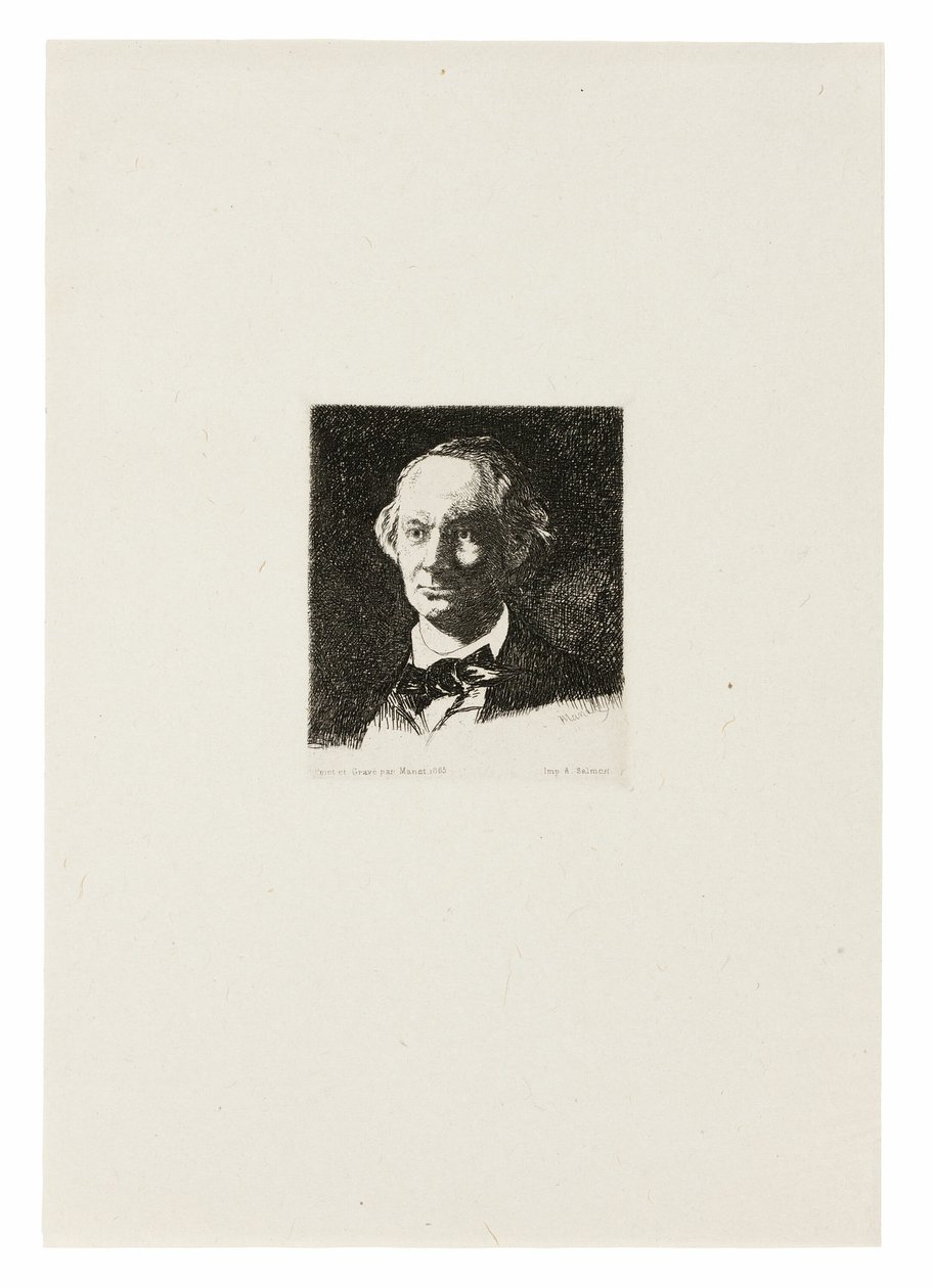 Charles Baudelaire, Rostro Completo III de Édouard Manet
