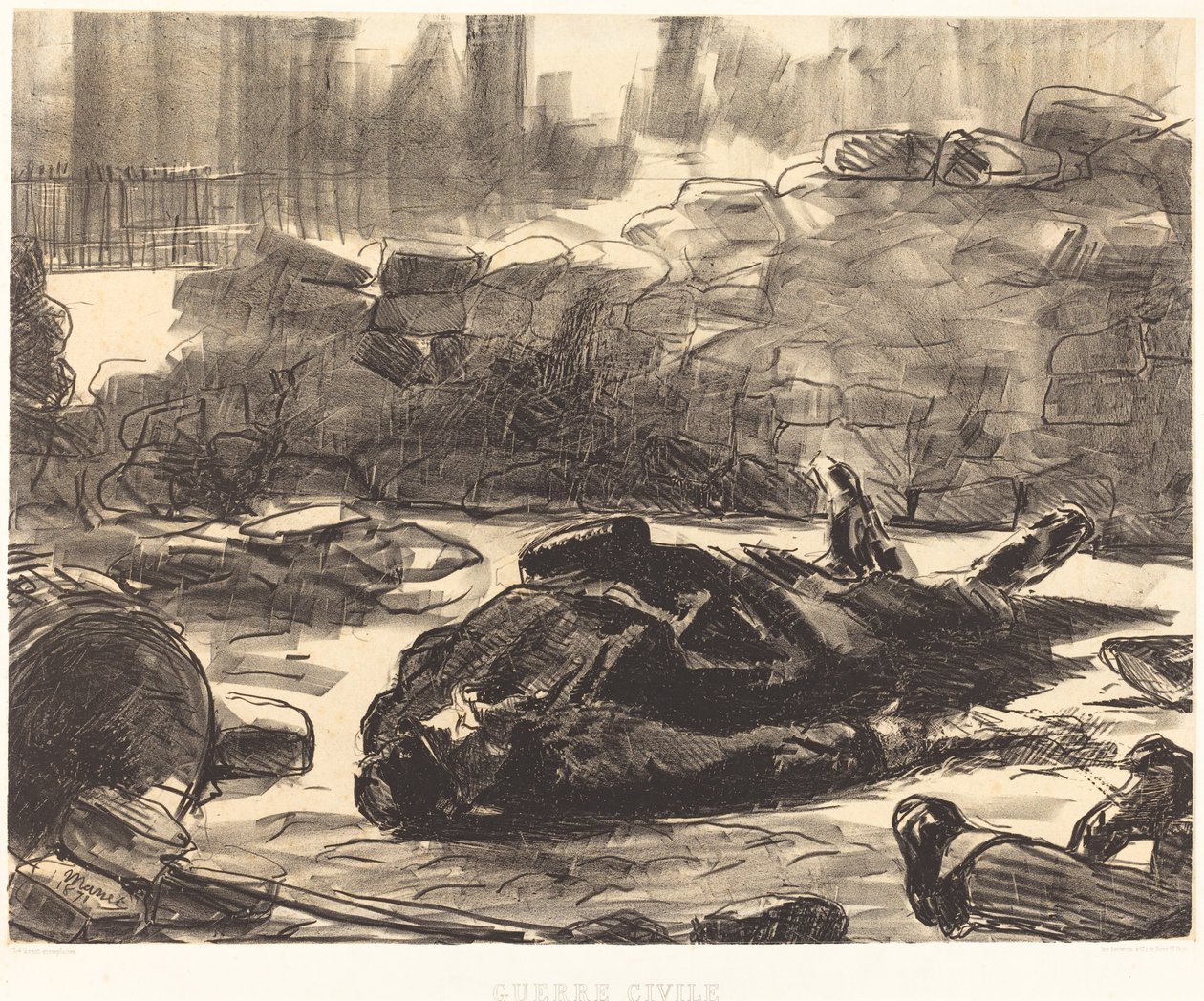Guerra Civil, 1871 de Édouard Manet