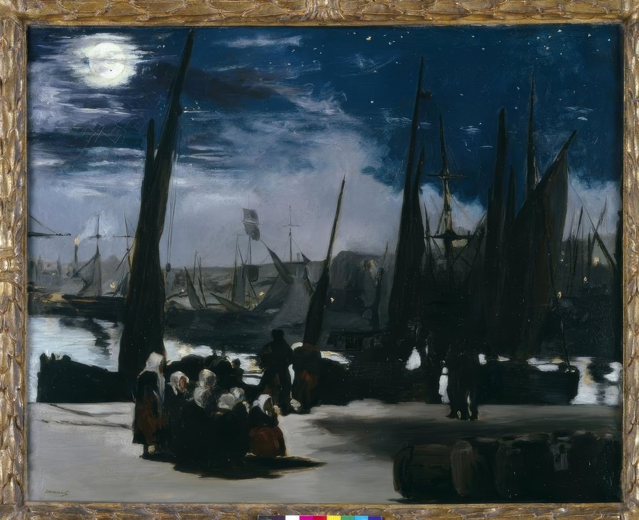 Claro de luna sobre el puerto de Boulogne de Édouard Manet