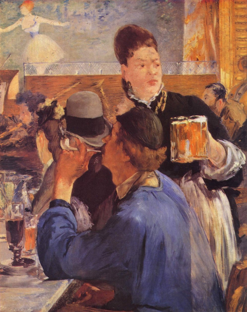 Rincón de un café-concierto de Édouard Manet
