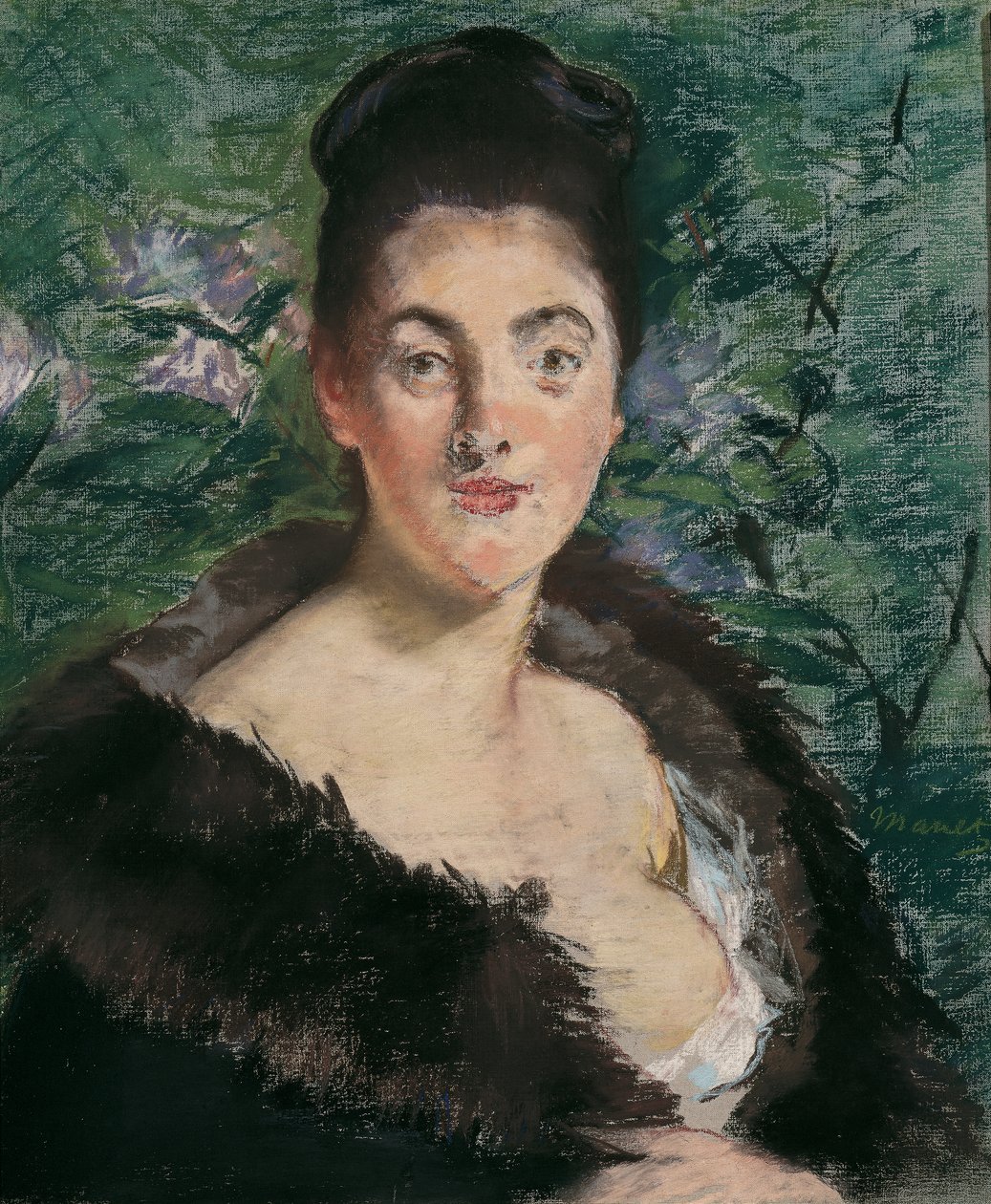 dama de piel de Édouard Manet