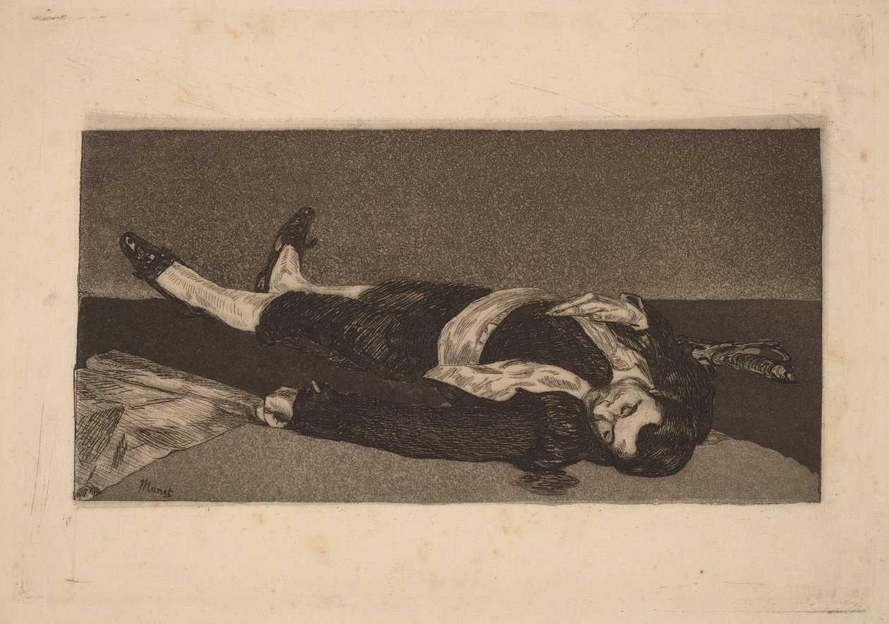 Dead Toreador (Torero muerto) de Édouard Manet