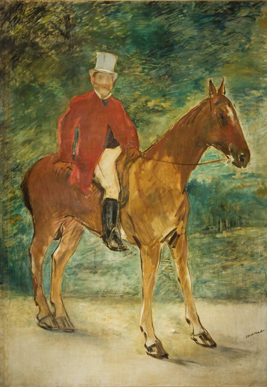 Retrato ecuestre de Michel Arnaud, 1875 de Édouard Manet