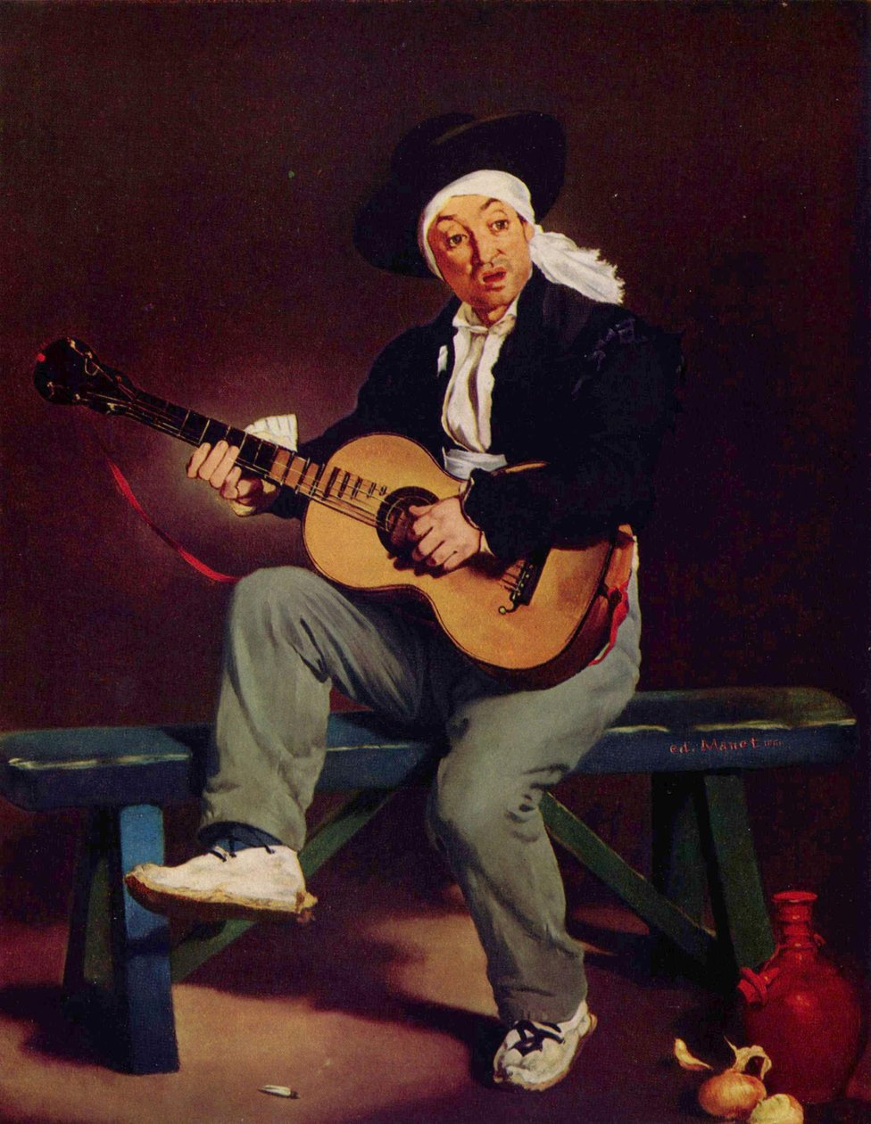 Francés: Le Chanteur espagnol El cantante español de Édouard Manet