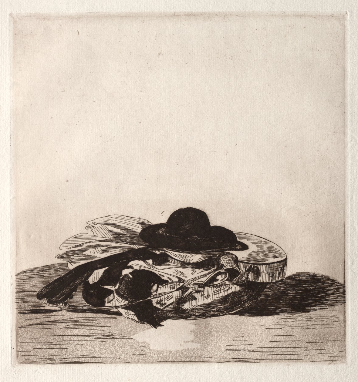 Frontispicio para una edición de grabados: Sombrero y guitarra de Édouard Manet