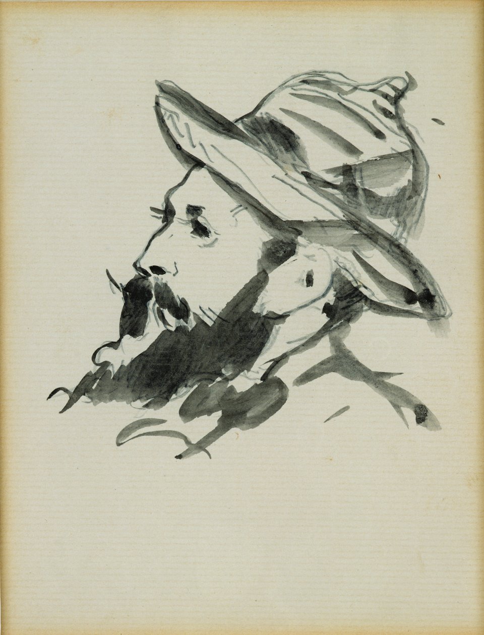 Cabeza de un Hombre (Claude Monet) de Édouard Manet