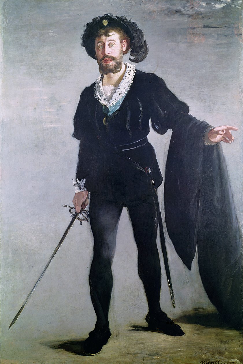 Jean Baptiste Faure (1830-1914) como Hamlet, 1877 de Édouard Manet