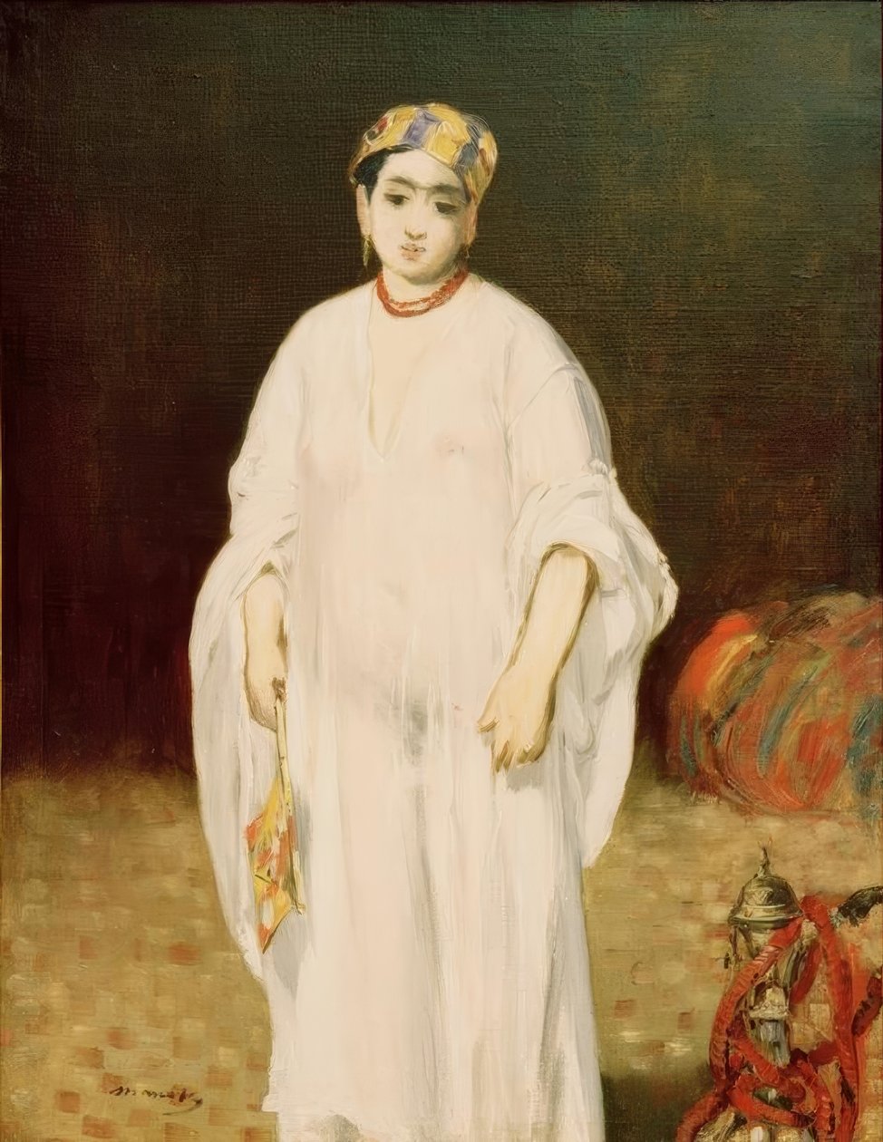 Joven mujer con traje oriental (La Sultana) de Édouard Manet