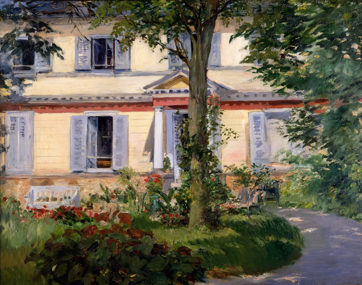 La casa en Rueil de Édouard Manet