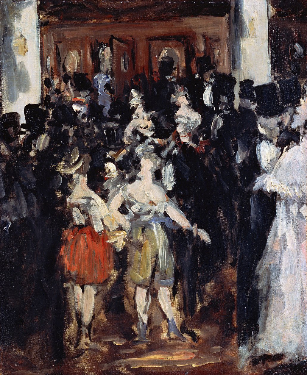 Baile de Máscaras en la Ópera - Manet, Edouard (1832-1883) Óleo sobre lienzo 1873 46,7x38,2 Museo de Arte Bridgestone de Édouard Manet