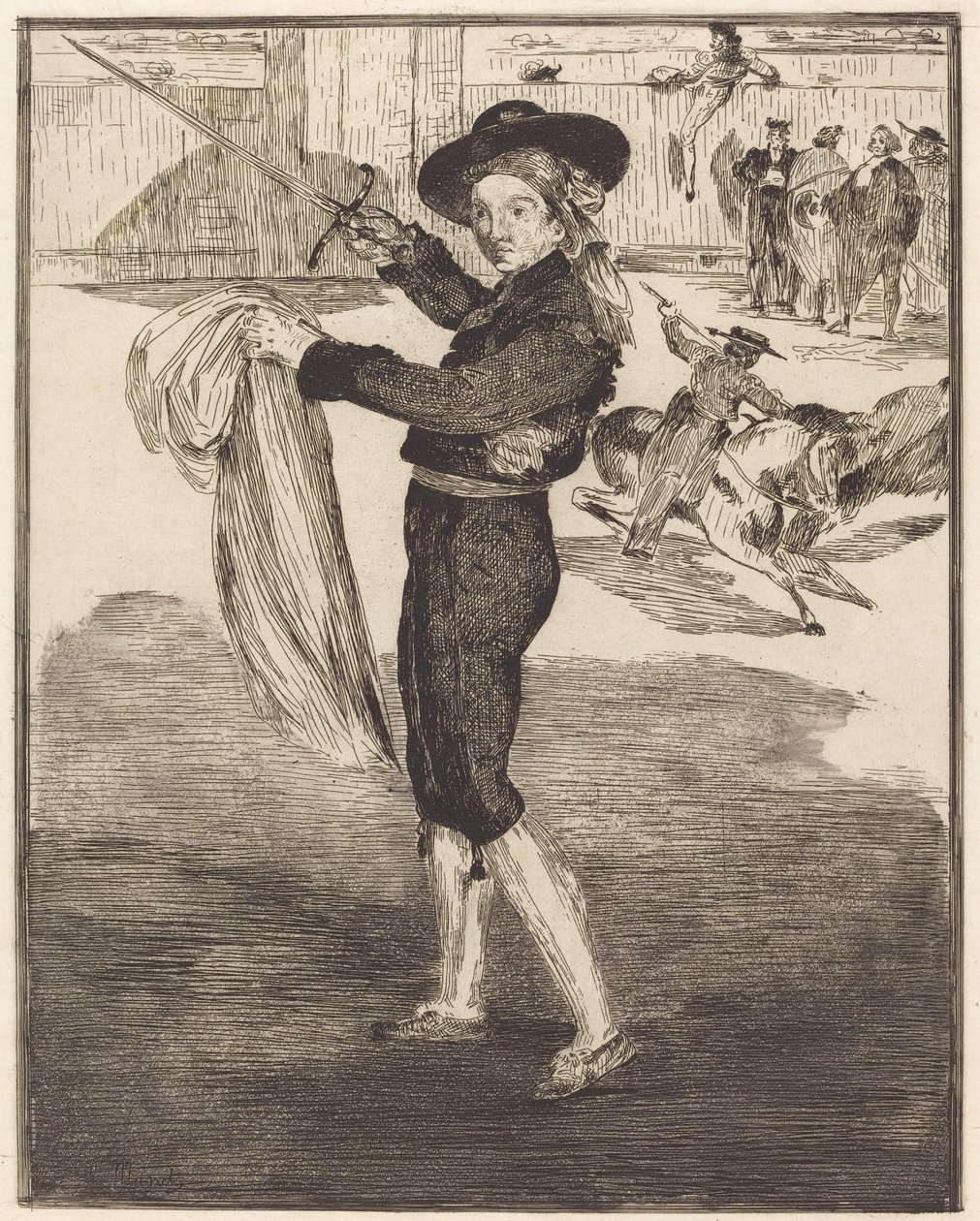 Mlle. Victorine en el traje de un Espada, 1862 de Édouard Manet