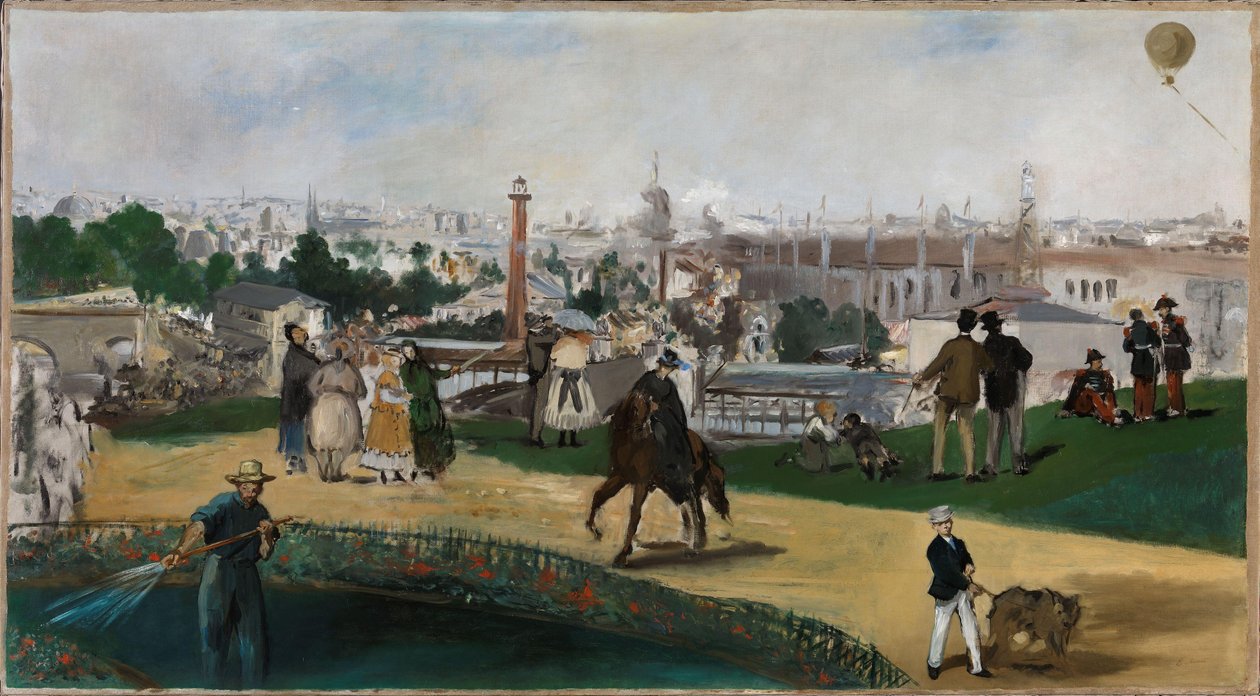 Bokmål noruego:  Vista de la Exposición Universal de 1867 en París Vista de la Exposición Universal de 1867 de Édouard Manet