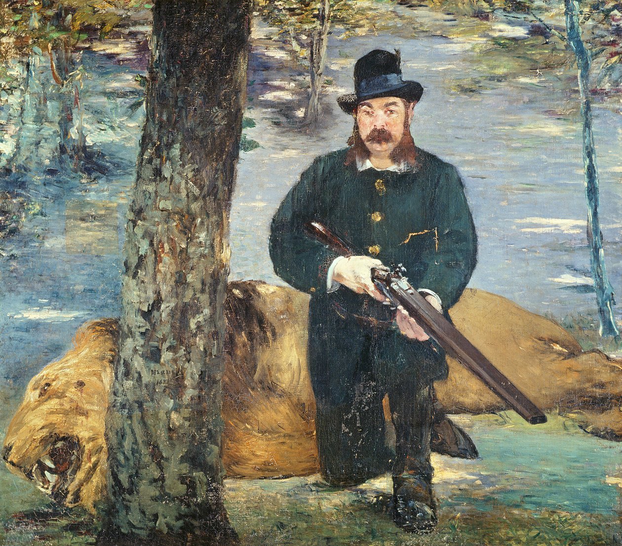 Pertuiset, cazador de leones, 1881 de Édouard Manet