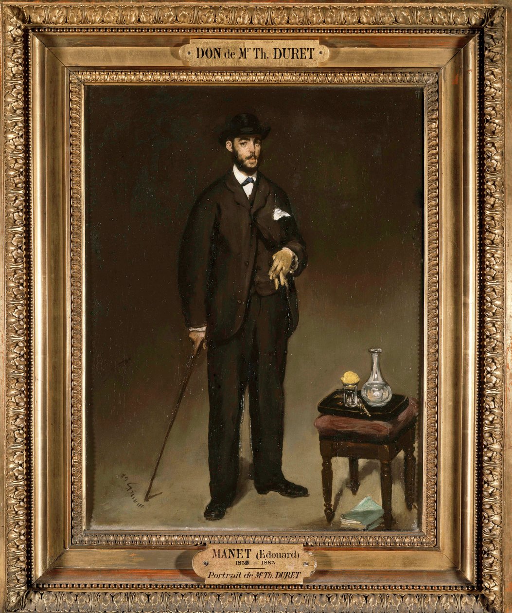 Retrato de cuerpo entero de Theodore Duret, coleccionista y crítico de arte de Édouard Manet