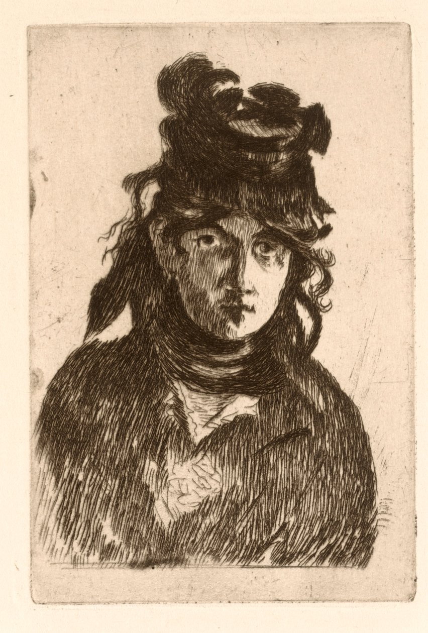Retrato de Berthe Morisot de Édouard Manet