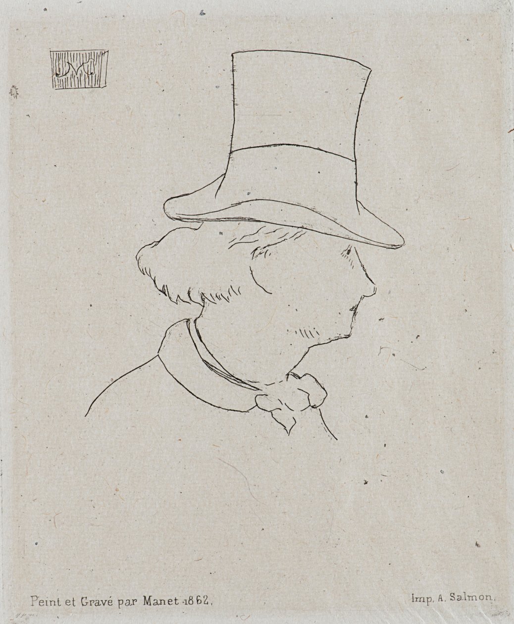 Retrato de Charles Baudelaire 1821-1867 de Édouard Manet