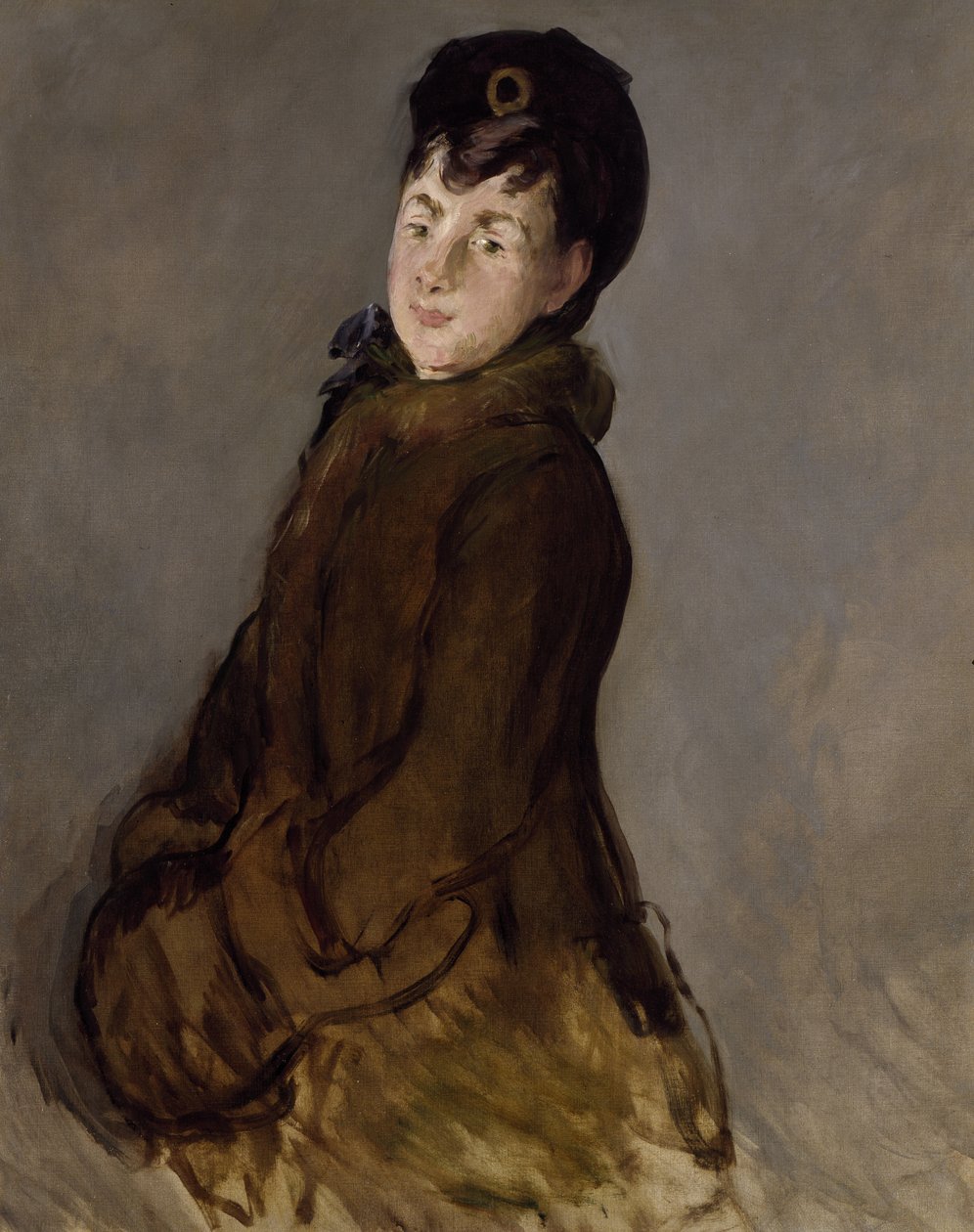 Retrato de Isabelle Lemonnier con un manguito de Édouard Manet