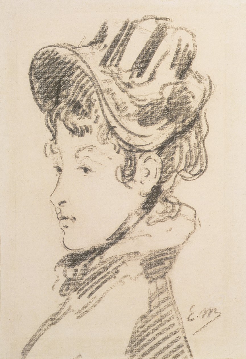 Retrato de Madame Jules Guillemet, c.1880 de Édouard Manet