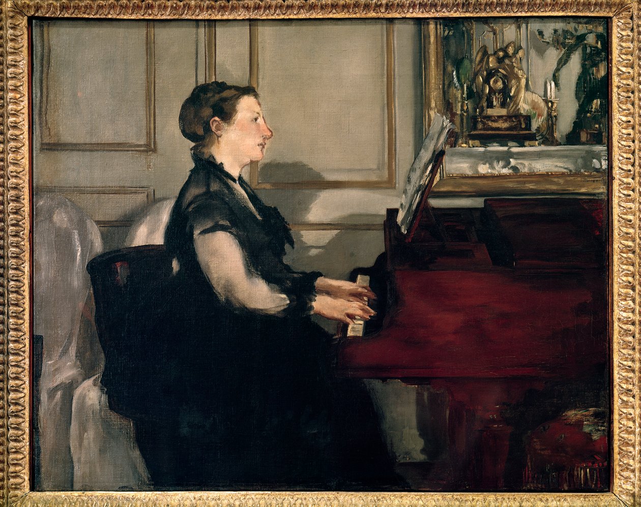 Retrato de Madame Manet al piano de Édouard Manet