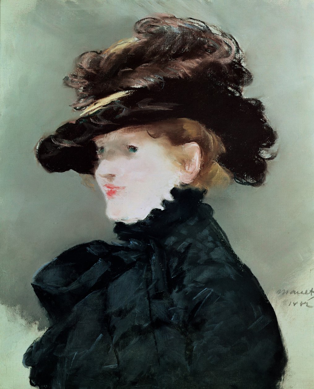 Retrato de Mery Laurent (1849-1900) 1882 de Édouard Manet