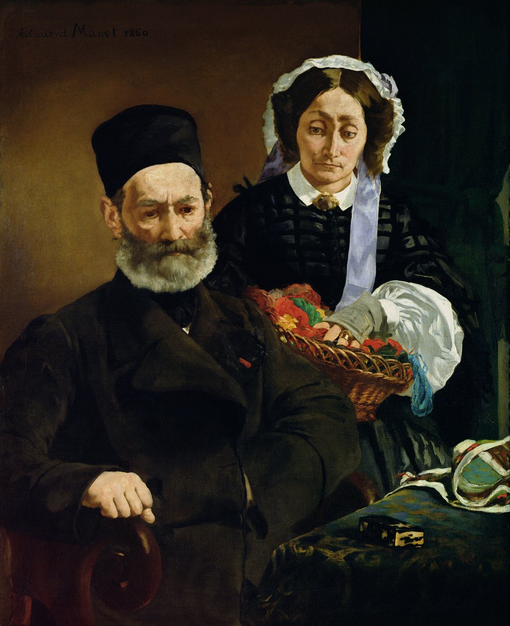 Retrato de Monsieur y Madame Auguste Manet de Édouard Manet