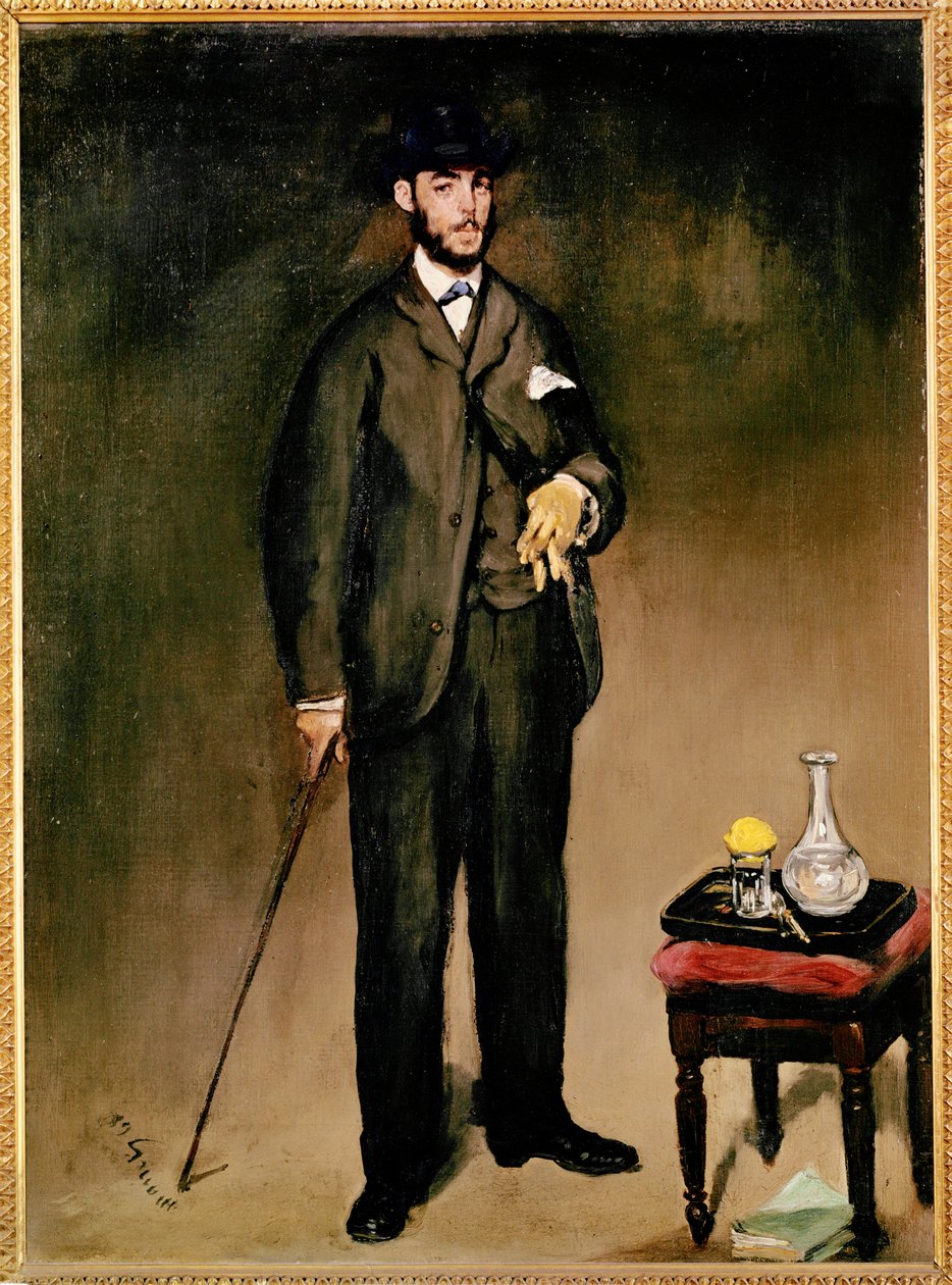 Retrato de Theodore Duret ... (pintura sobre lienzo) de Édouard Manet