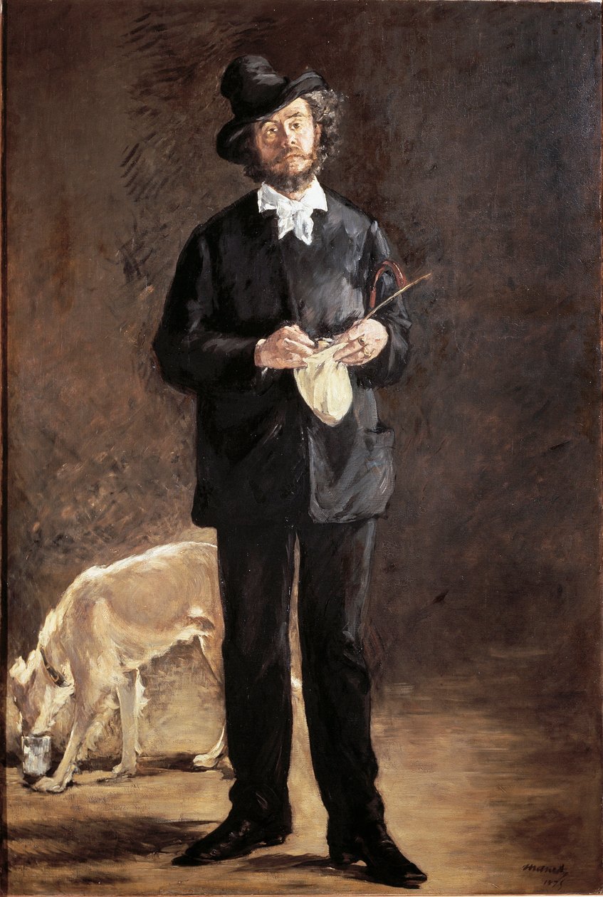 Retrato del poeta, pintor y escultor Gilbert-Marcellin Desboutin de Édouard Manet
