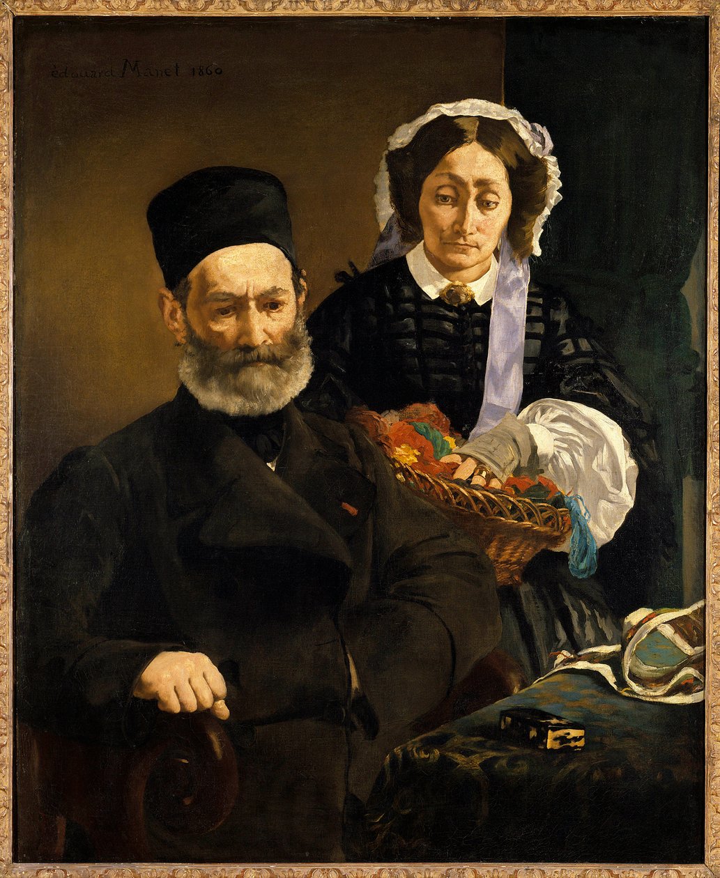 Retratos de Monsieur y Madame Auguste Manet, padres del artista de Édouard Manet