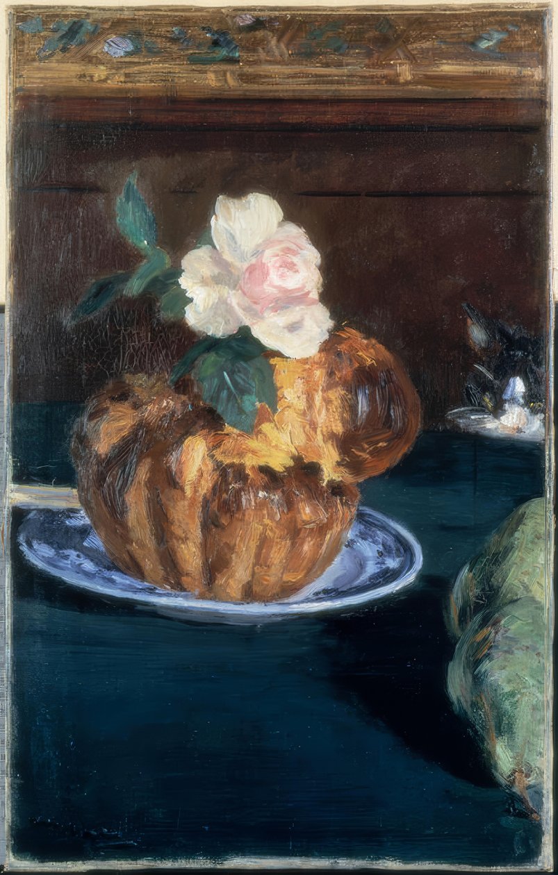 Bodegón con brioche de Édouard Manet