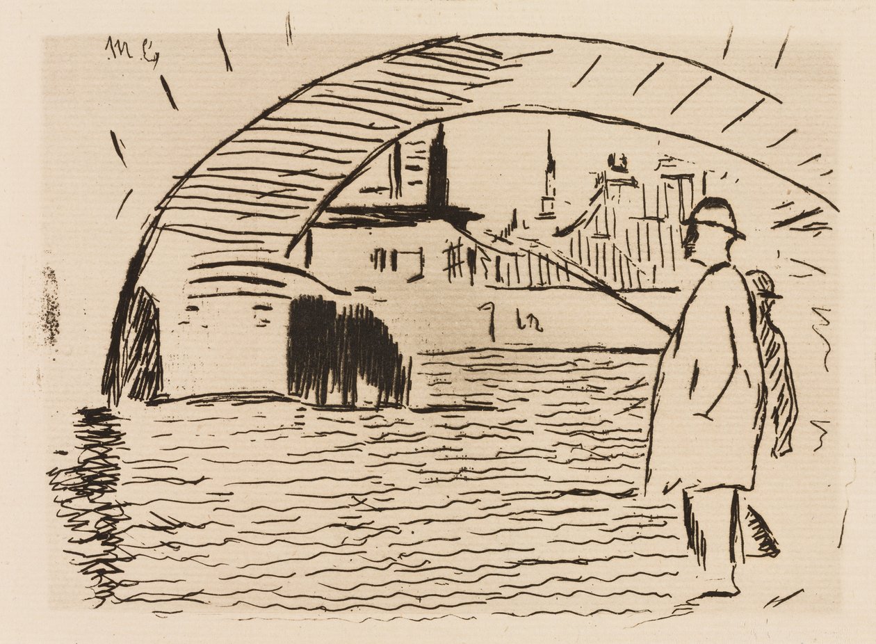 El Arco del Puente, lámina 6 de Le Fleuve de Édouard Manet