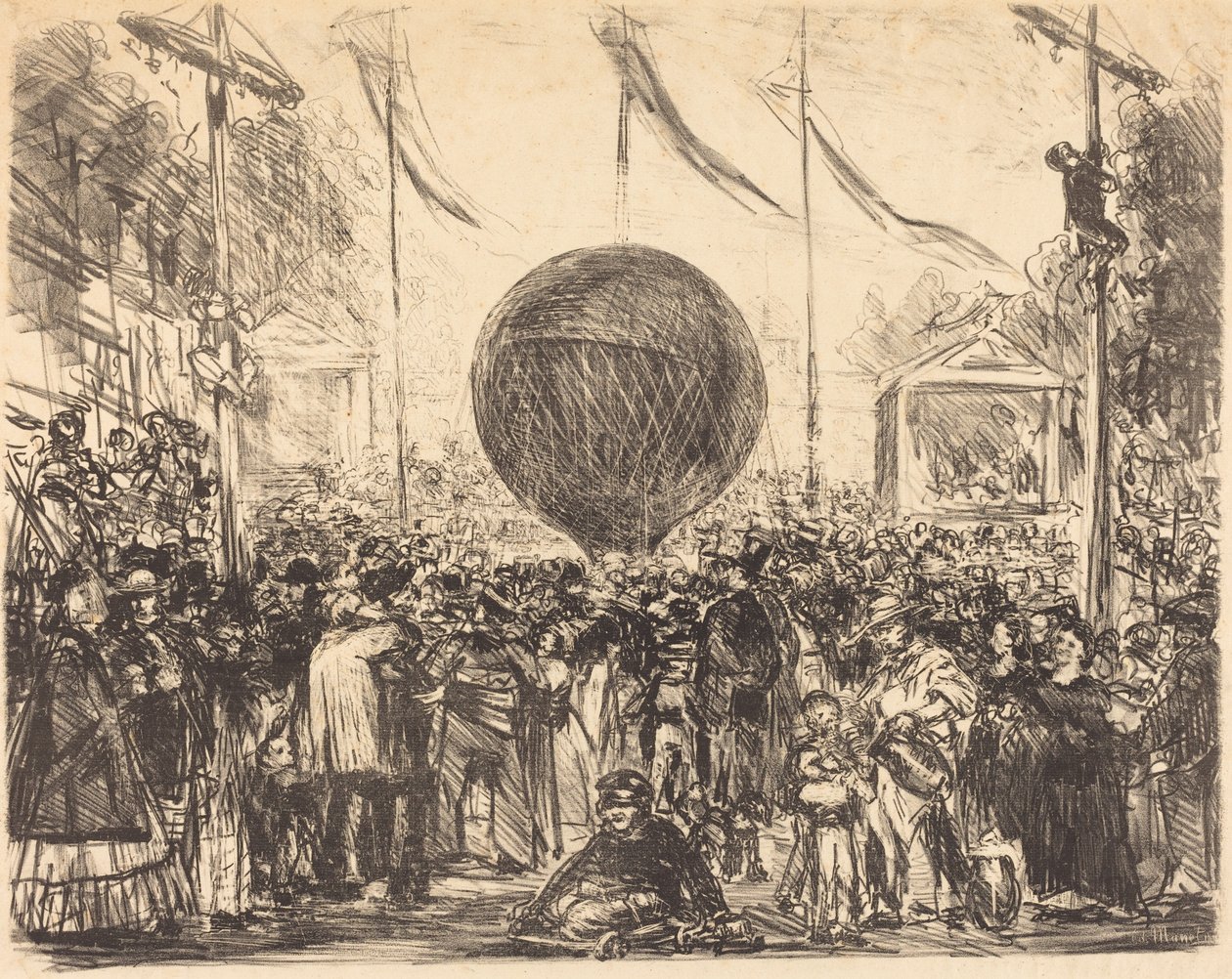 El Globo, 1862 de Édouard Manet
