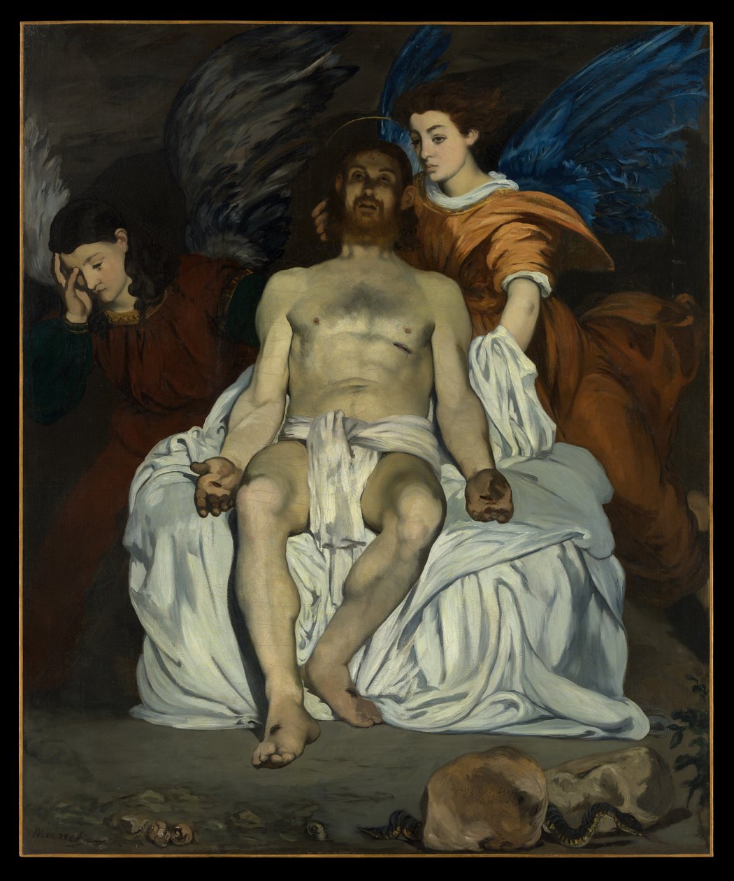 El Cristo muerto con ángeles de Édouard Manet