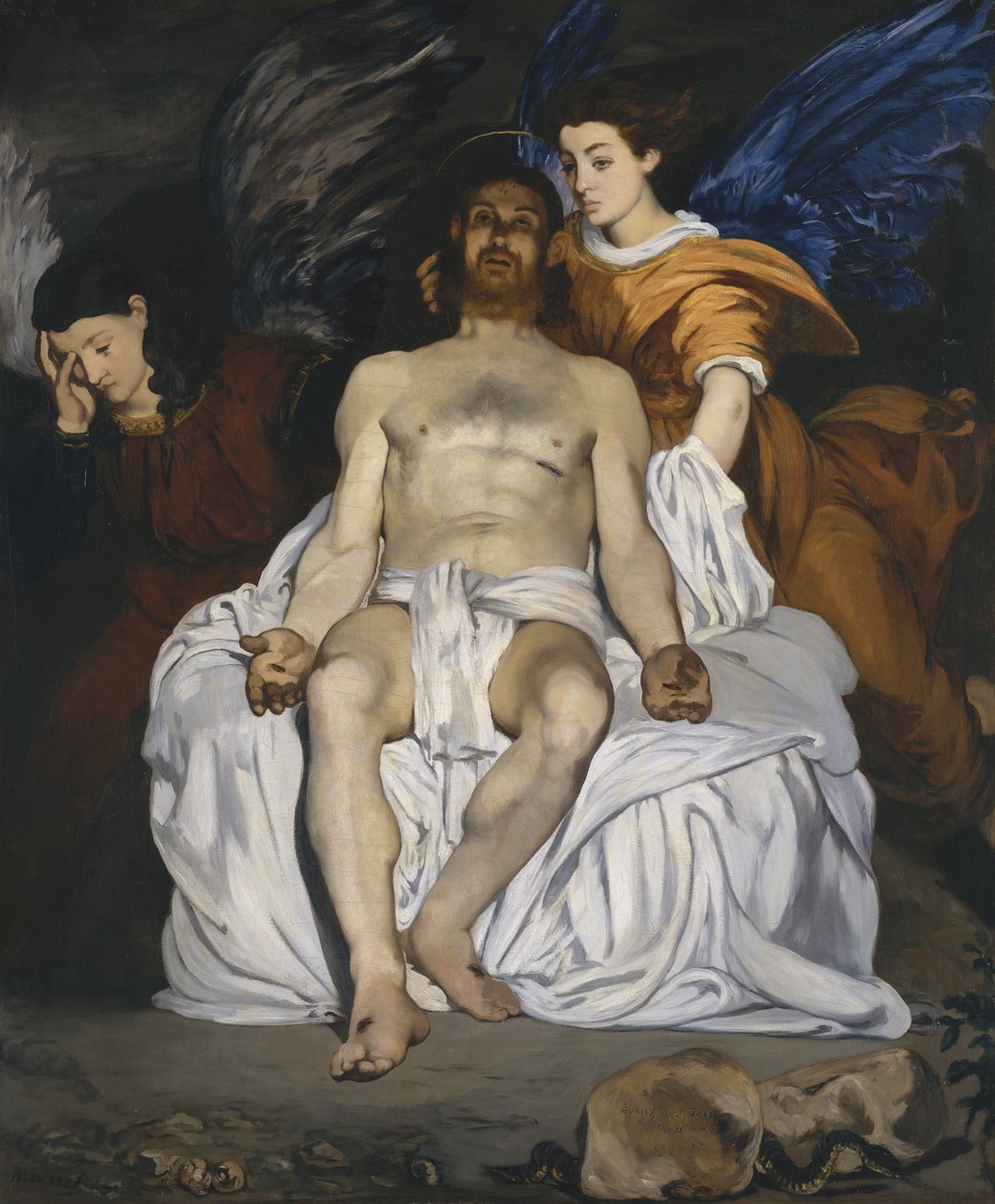 El Cristo muerto con ángeles de Édouard Manet