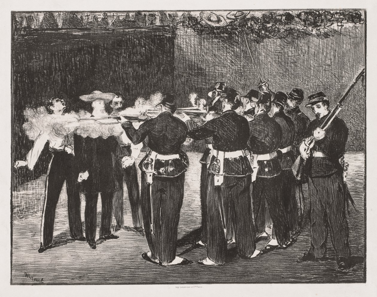 La ejecución del emperador Maximiliano de Édouard Manet