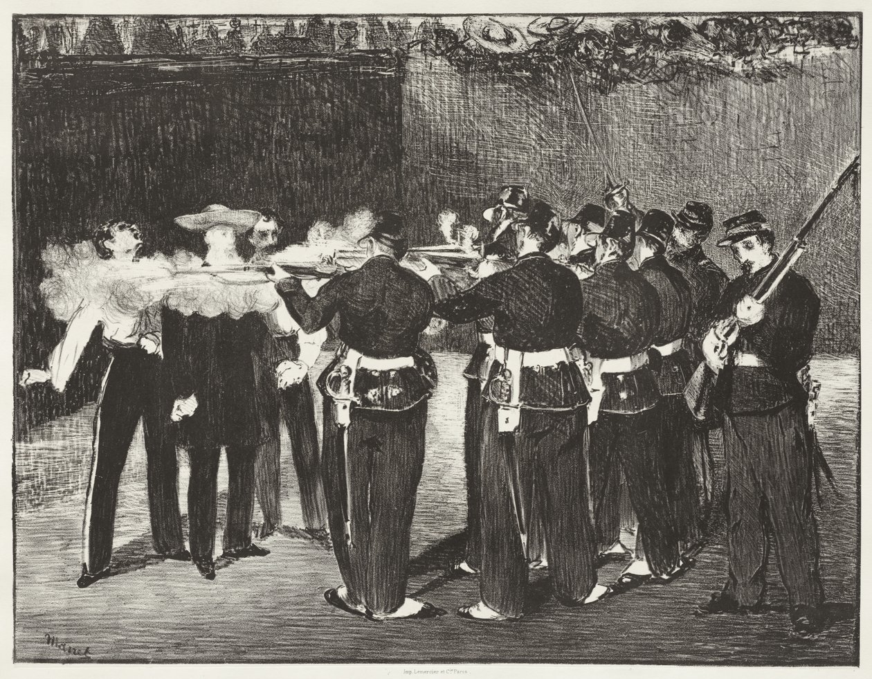 La ejecución del emperador Maximiliano de Edouard Manet