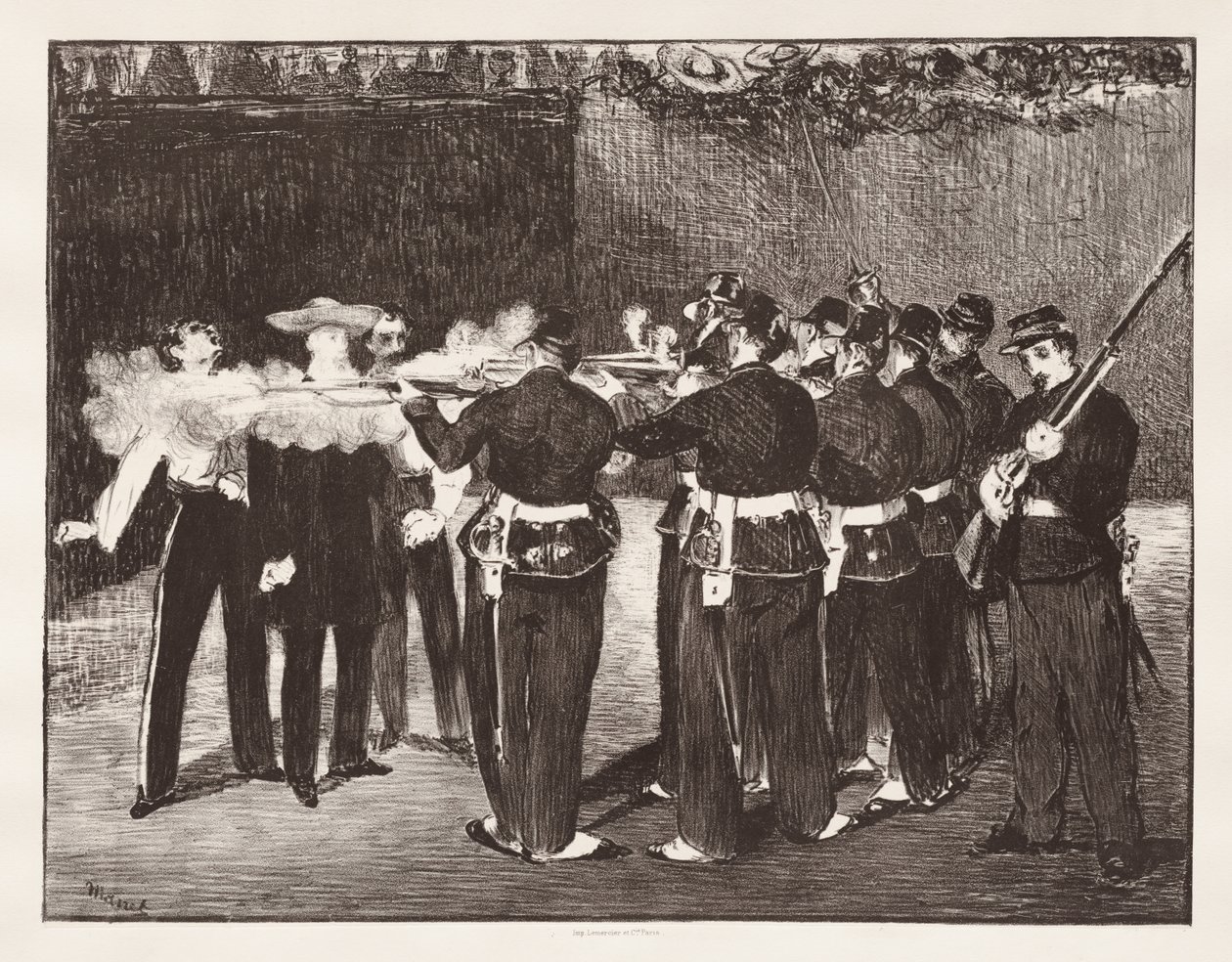 La ejecución del emperador Maximiliano de Édouard Manet