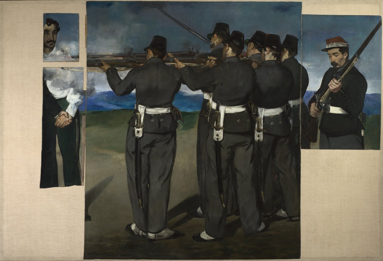 La ejecución de Maximiliano de México, c. 1868 de Édouard Manet