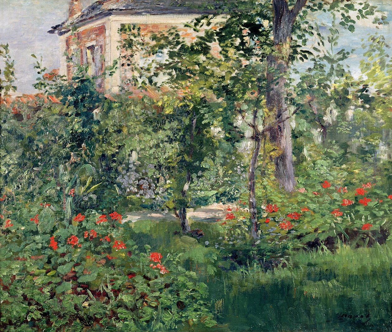 El jardín en Bellevue, 1880 de Édouard Manet