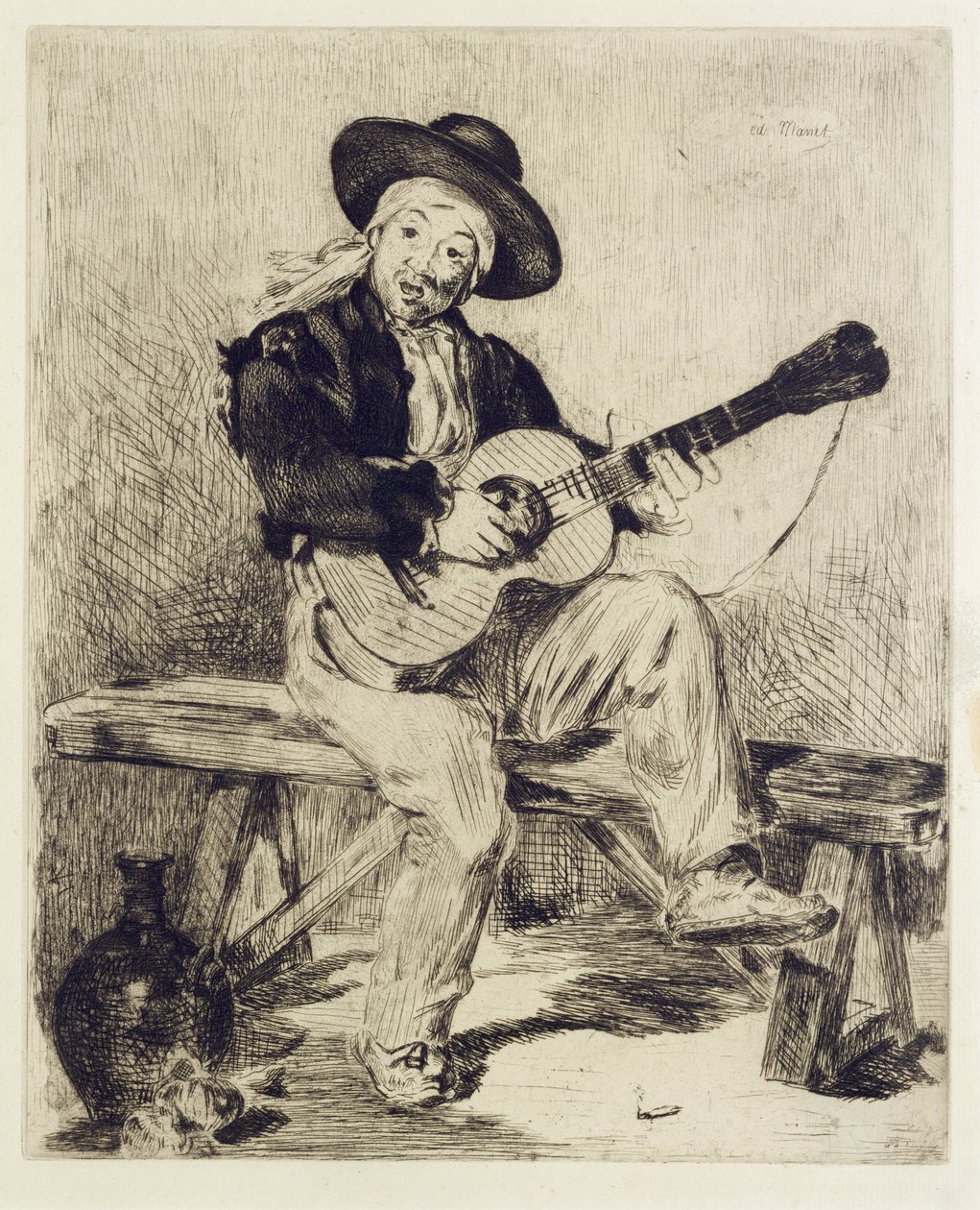 El guitarrista de Édouard Manet
