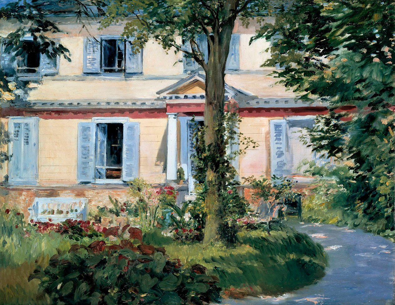 La casa en Rueil, 1882 de Édouard Manet