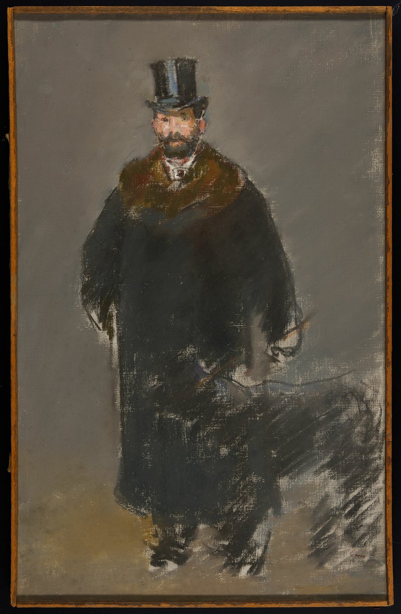 El hombre con el perro de Édouard Manet