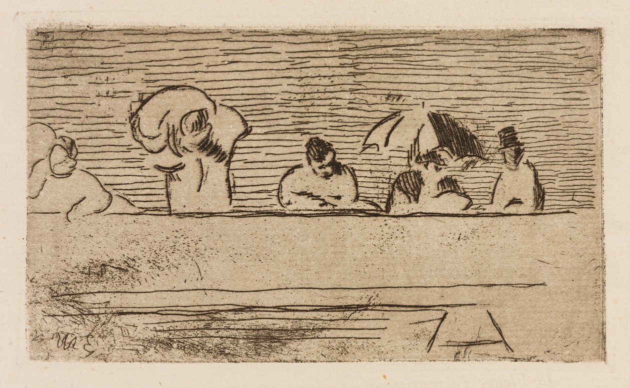 El parapeto del puente, lámina 5 de Le Fleuve de Édouard Manet
